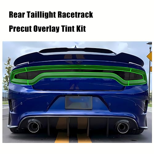 Alicatong Rear Tail Light Decal fits 2015-2024 Dodge Charger Exterior Accessories Taillight Racetrack Sticker 2015, 2016, 2017, 2018, 2019, 2020,2021, 2022, 2023, 2024 - Image 4