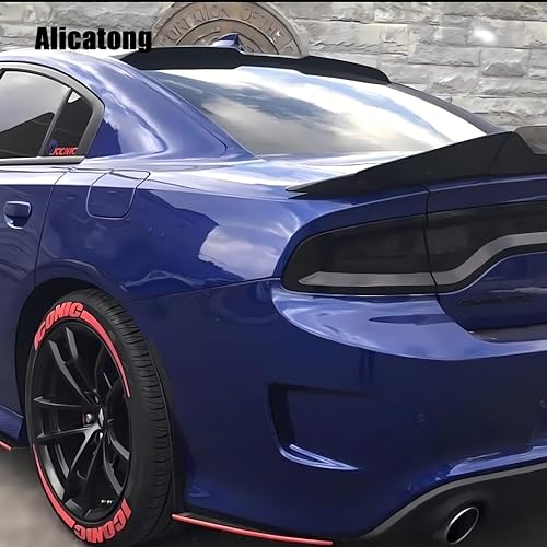 Alicatong Rear Tail Light Decal fits 2015-2024 Dodge Charger Exterior Accessories Taillight Racetrack Sticker 2015, 2016, 2017, 2018, 2019, 2020,2021, 2022, 2023, 2024 - Image 2