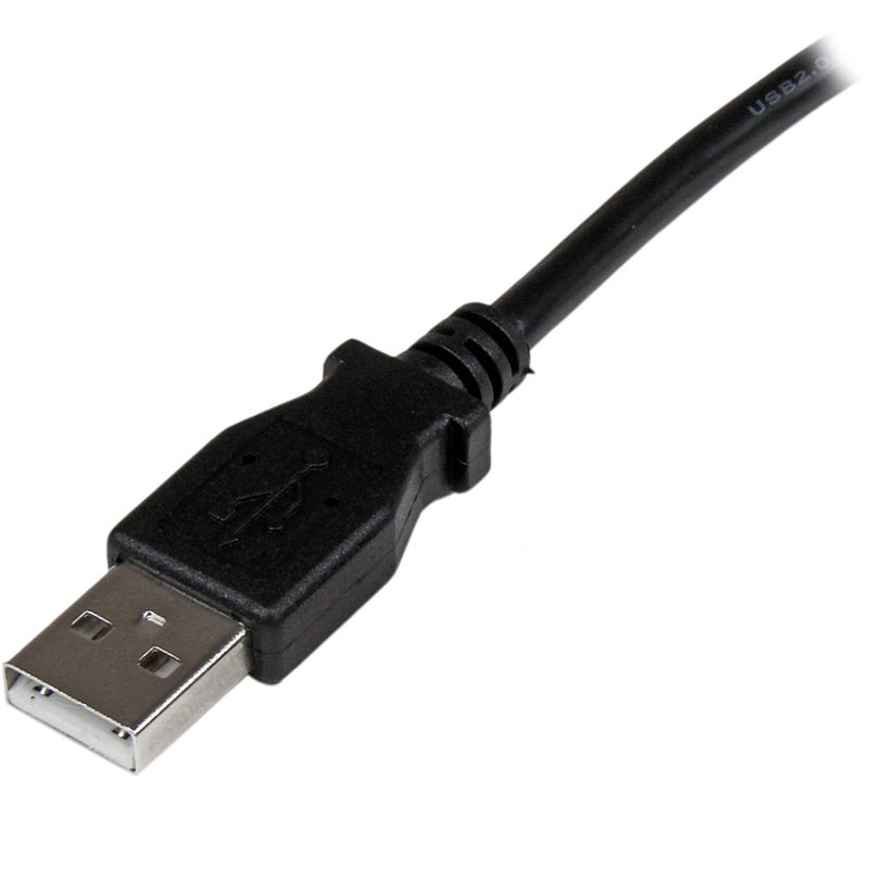 StarTech.com 1m USB 2.0 A to Right Angle B Cable Cord - 1 m USB Printer Cable - Right Angle USB B Cable - 1x USB A (M), 1x USB B (M) (USBAB1MR) - Image 2
