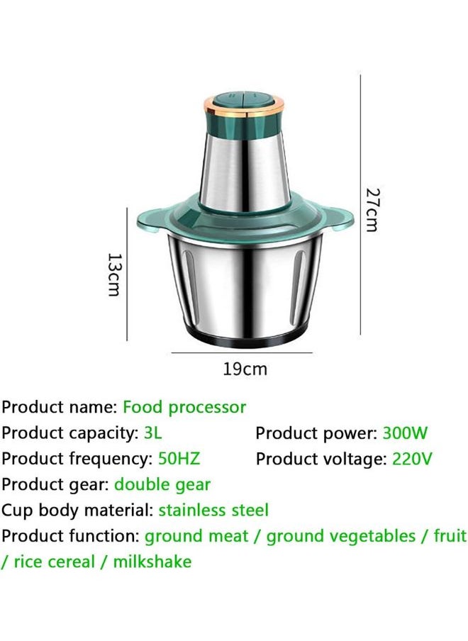 3L Food Processor For Home Use, Stainless Steel, 2 Speeds, For Meat/Vegetable/Rice Cereal/Milk Shake/Onions/Fruits/Egg/Chilli - pzsku/Z8300F26825727DF126EDZ/45/_/1719993424/35f43b57-98cd-4264-ac4f-f0ed02677af1