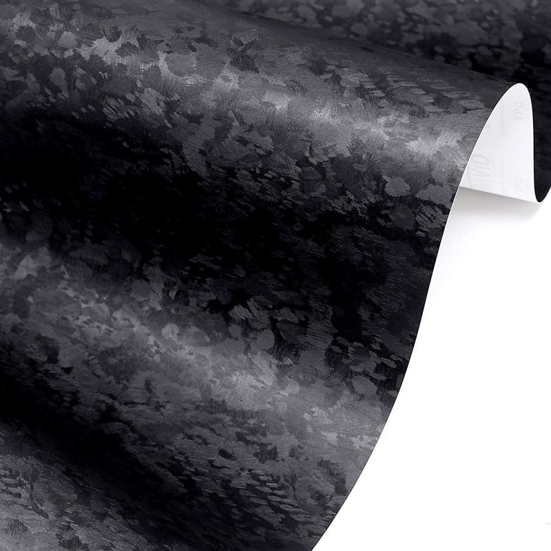 VViViD Black Forged Brushed Carbon Fiber Vinyl Wrap 1ft x 5ft