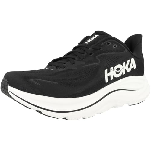 Hoka Men's Clifton 10 Black/White 9.5 Medium - Image 4