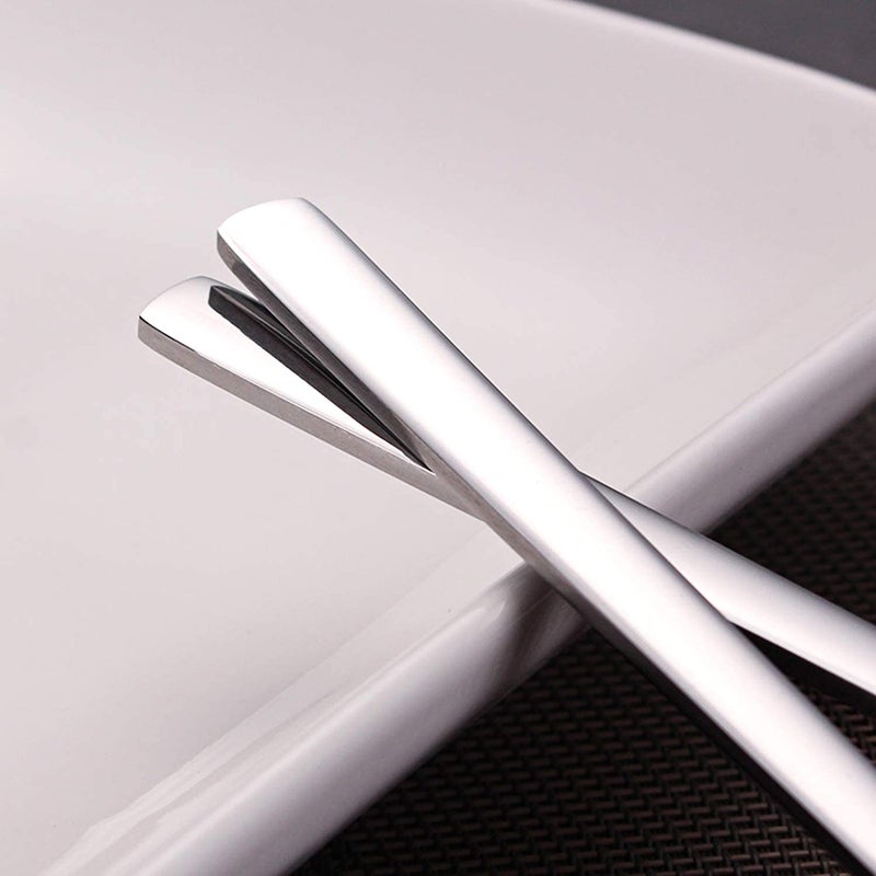 Iqcwood Spoons  8 Pieces Stainless Steel Korean Spoons 8.5 Inch Soup Spoons  Korean Spoon With Long Handles  Rice Spoon  Asian Soup Spoon For Home  Kitchen  Or Restaurant - Image 3