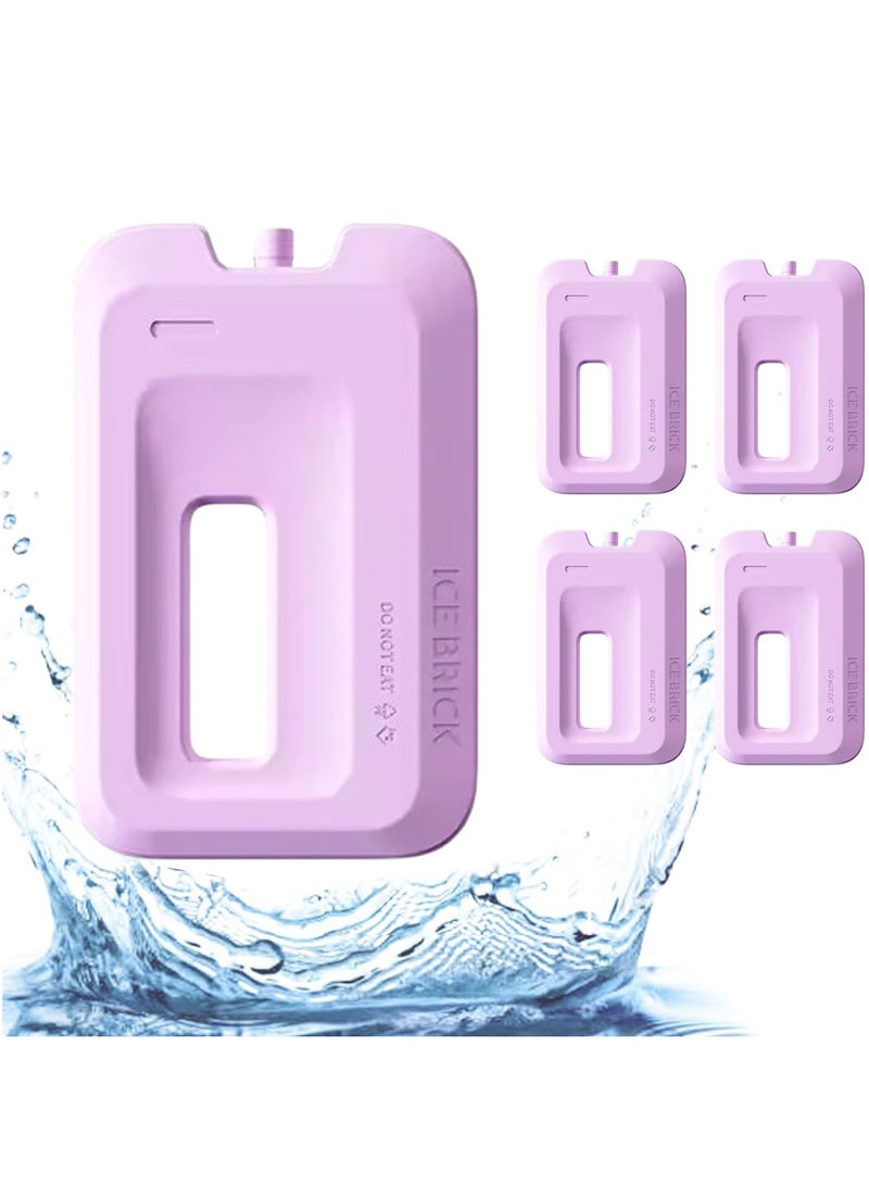 TYCOM Ice Packs for Lunch Box Reusable Ultra Thin Freezer Packs Long Lasting for Coolers. Cooler Bag for Work School Picnic or Camping Keep Food Fresh 260ml 4 Pack.  - Image 1