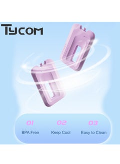 TYCOM Tycom Ice Packs for Lunch Box Reusable Ultra Thin Freezer Packs Long Lasting for Coolers. Cooler Bag for Work School Picnic or Camping Keep Food Fresh 260ml 4 Pack.  - Image 3