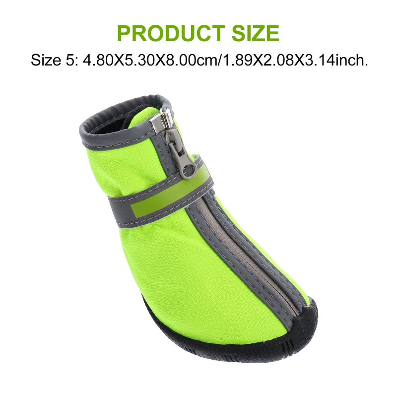 2 Pairs Pet Short Shoes Dog Snow Boots Pet Snowshoes Winter Shoes for Outdoors - Image 4