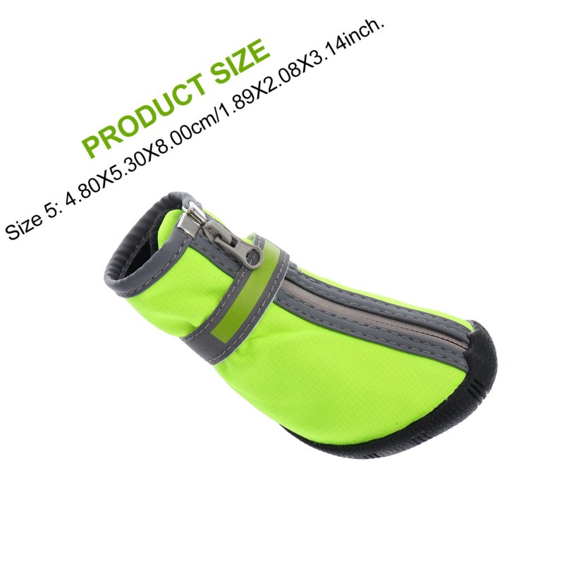 2 Pairs Pet Short Shoes Dog Snow Boots Pet Snowshoes Winter Shoes for Outdoors - Image 2