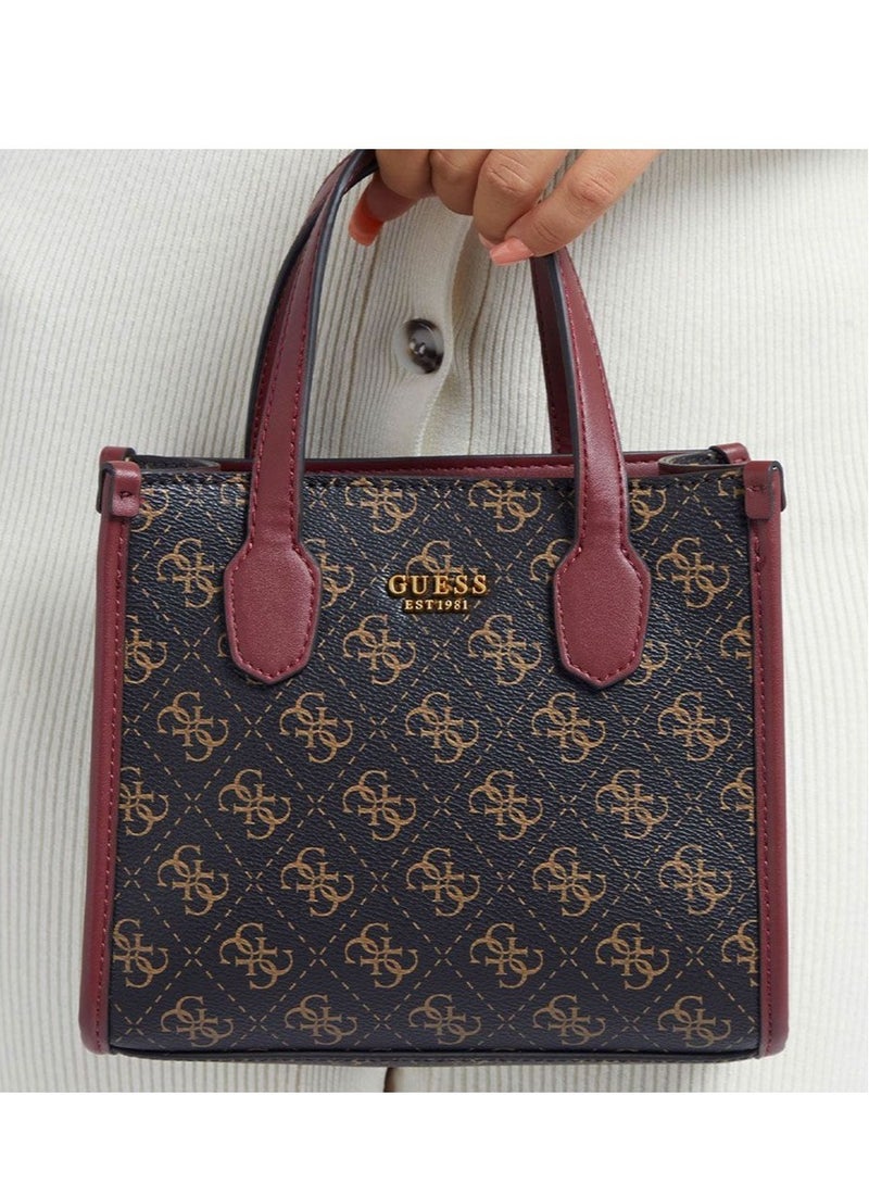 GUESS Guess Silvana Mini Handbag Logo 4G - Image 4