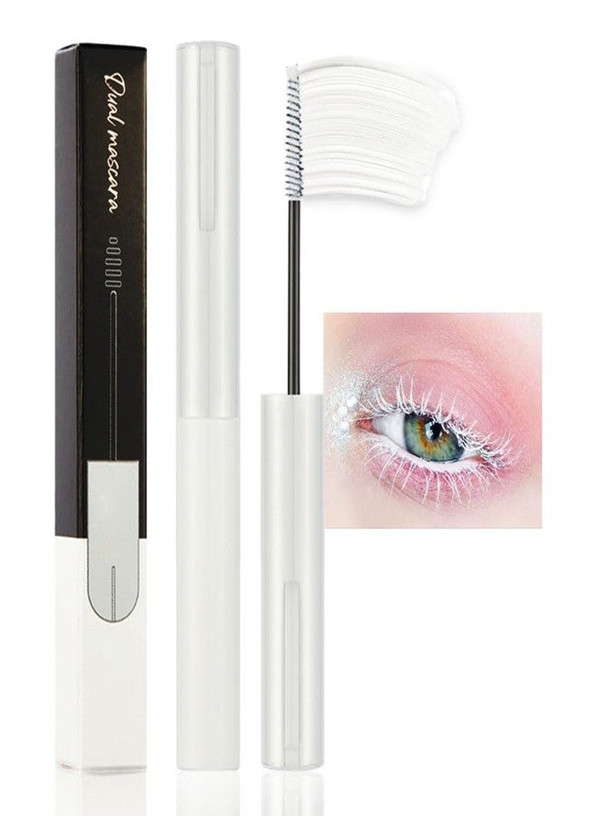 BINGBRUSH Colored Mascara for Eyelashes with Comb Set,Colorful Waterproof Long lasting Charming Voluminous for Women Cruelty Free Vegan Eye Makeup (C-1Pc 09#white, C) - Image 1