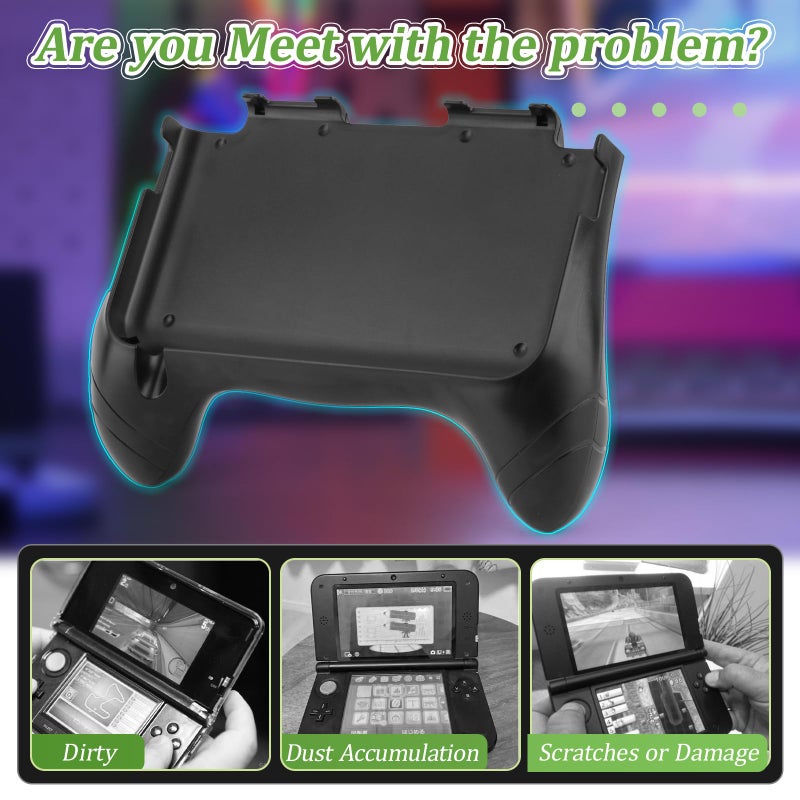 YWLRONG قبضة يد لجهاز نينتندو 3DS XL/LL حامل قبضة لجهاز نينتندو 3DS LL XL ملحقات إصلاح استبدال - Image 2