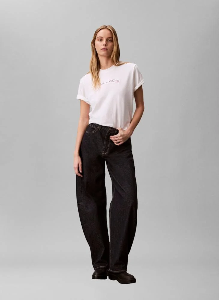 Calvin Klein Jeans  Casual Graphic Boxy T-Shirt for Women | Best Price UAE