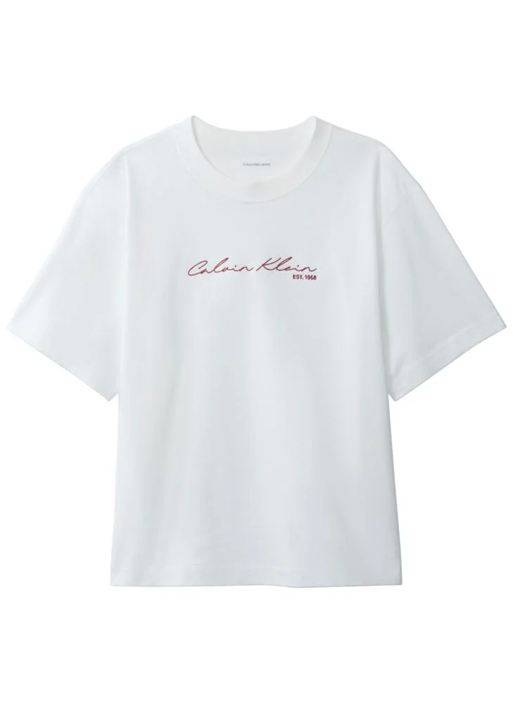 Calvin Klein Jeans  Casual Graphic Boxy T-Shirt for Women | Best Price UAE