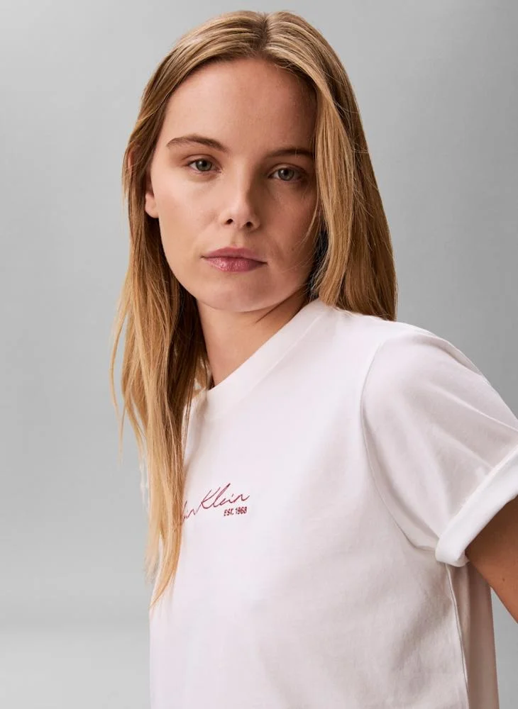 Calvin Klein Jeans  Casual Graphic Boxy T-Shirt for Women | Best Price UAE