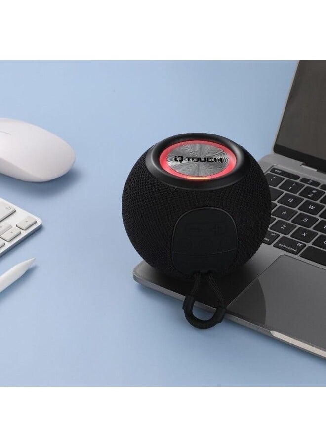 IQ TOUCH IQ TOUCH Portable Wireless Speaker with LED Light Dynamic, 3hrs Playtime, 10M working Distance, 57mm Speaker Driver, Stereo Sound, Button Control, Bluetooth Pairing, Outdoor Speaker, Black  - Image 3