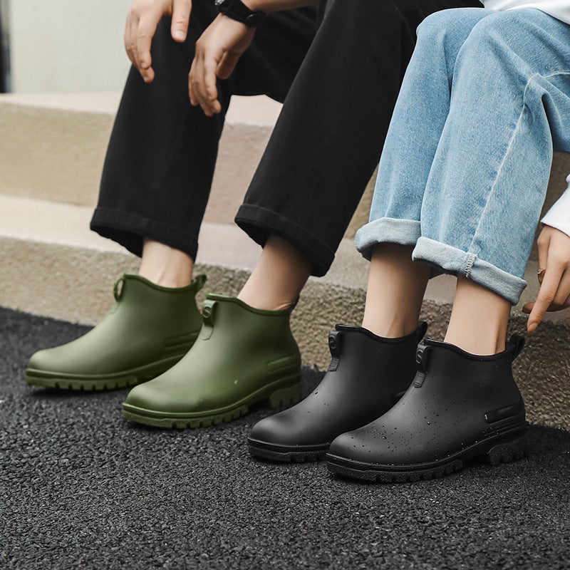 Korean Version Of Japanese Rain Boots Men'S And Women'S Thick-Soled Non-Slip Water Shoes Women'S Rubber Shoes Warm Student Water Boots Rain Boots Export - Image 4