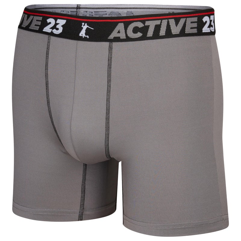 Active 23 Mens Multipack Dry Fit Performance Boxer Briefs for Men, Cooling Moisture Wicking Athletic Support Underwear - Image 4