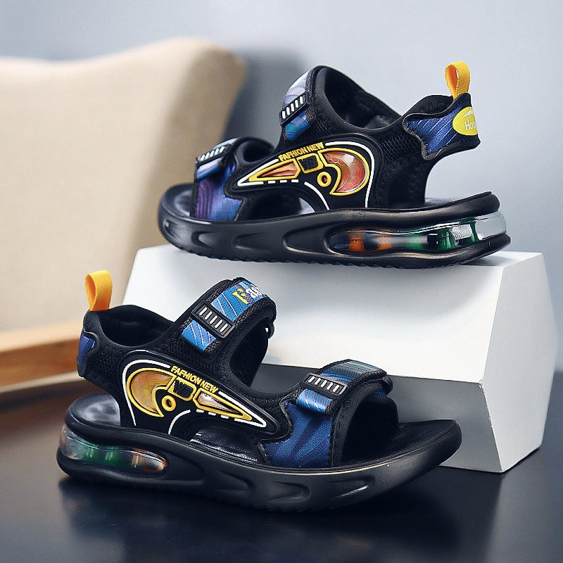 Sandals For Boys Summer Air Cushion Soft Sole Non-Slip Kidsren'S Shoes For Middle And Large Kidsren Boys Students Kidsren'S Beach Shoes - Image 1
