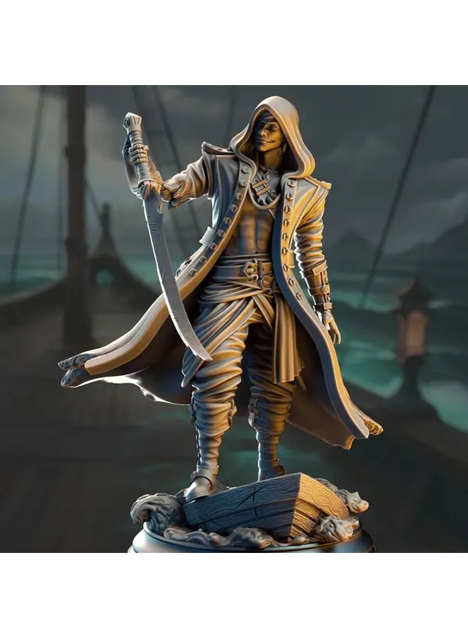 شخصية القرصان العائد 32 ملم لعب الطاولة الخيالية تمثال راتنج ABS عالي القوة - Image 2