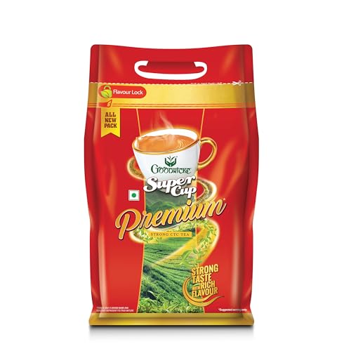 GOODRICKE SuperCup Premium Assam Tea - 1 kg | Premium Loose Leaves Milk Tea | Strong Taste and Rich Flavour | Kadak Assam Chai | Pure & Natural assam Milk tea - Image 1