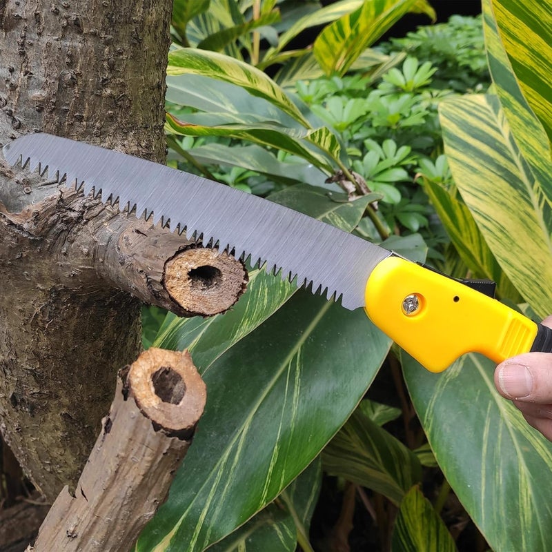 Homy منشار هومي القابل للطي بشفرة 8 بوصة منشار يدوي لتقليم الأشجار مع قفل أمان للتخييم والبستنة وقطع الخشب وتصميم قابل للطي منشار جيب يعمل بالطاقة اليدوية - Image 4