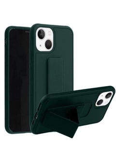 Zolo Finger Grip Holder and standing cover with Car Magnetic Multi-function Shockproof Protective Case Cover For iphone 13 Green  - Image 1