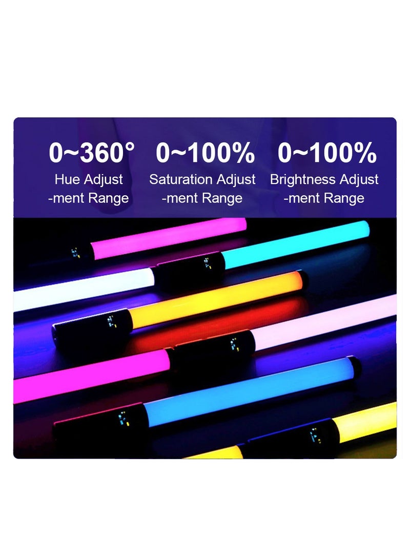 FlashHawk Handheld RGB Tube,LED Video Light Stick, RGB Full Color with 10 Kinds of Colorful Lights and 3000k-6000k Adjustable Lights, Suitable for Vlog Live Product Portrait Photography - Image 2