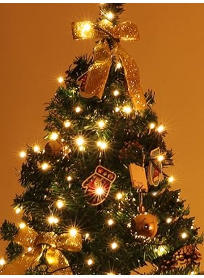 مودي سلسلة أضواء زينة خارجية بطول 30 مترًا، تحتوي على 180 مصباح LED كروي دافئ اللون، مع 8 أوضاع إضاءة - سلك أبيض، 12 واط، مقاومة للماء بمعيار IP44، كريستال أبيض دافئ - أضواء زينة ديوالي - Image 1