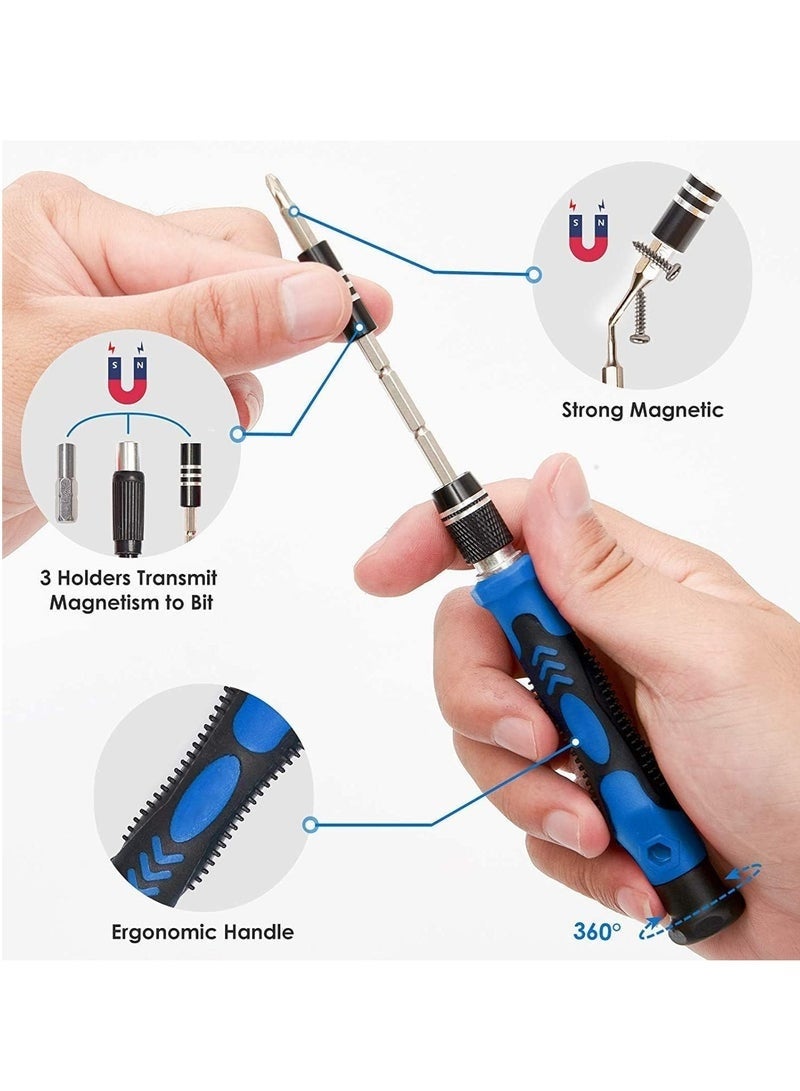 Precision Screwdriver Sets 142-Piece Electronics Precision Screwdriver with 120 Bits Magnetic Repair Tool Kit for iPhone, MacBook, Computer, Laptop, PC, Tablet, PS4, Xbox, Nintendo, Game Console - Image 2