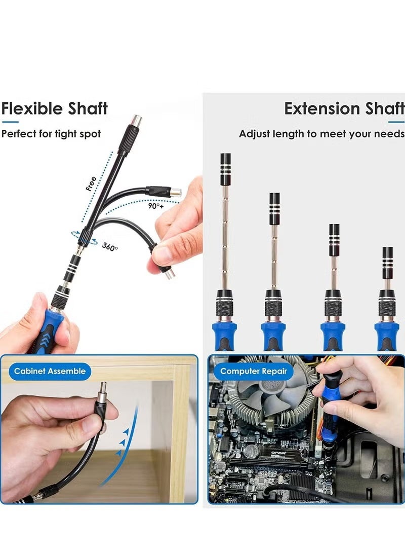 Precision Screwdriver Sets 142-Piece Electronics Precision Screwdriver with 120 Bits Magnetic Repair Tool Kit for iPhone, MacBook, Computer, Laptop, PC, Tablet, PS4, Xbox, Nintendo, Game Console - Image 3
