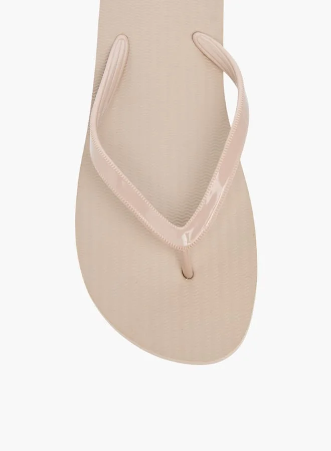 Celeste Womens Textured Slip-On Thong Slippers