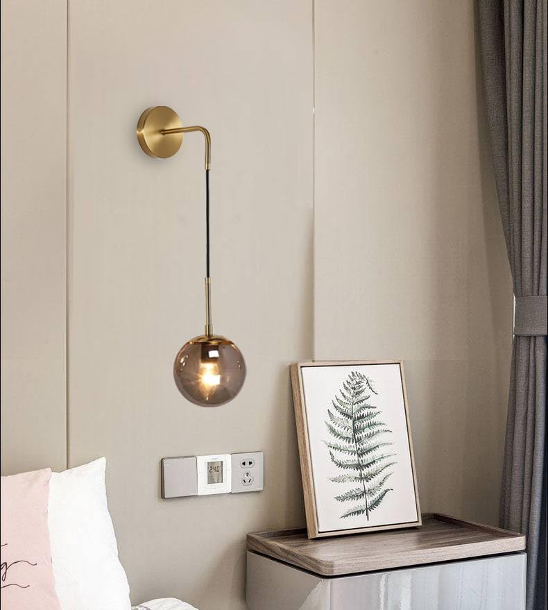 kinis Metal Wall Lamp In Hanging Style Wall Sconces Bedside Wall Lamp Wall Light With Classy Head Black Shade For Living Room Bulb Not Included - Image 2