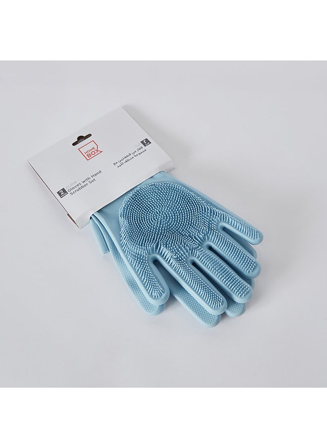 Home Box Alina 2-Piece Gloves with Hand Scrubber Set 15 x 31 x 1 cm  - Image 5