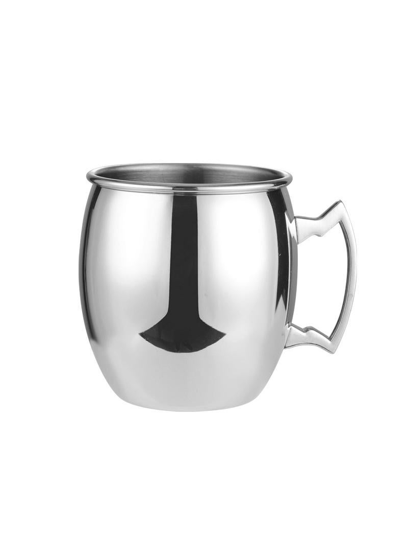 general 3 قطع من أكواب موسكو مول المصنوعة من الفولاذ المقاوم للصدأ والمطروقة بالنحاس وكوب شرب مثلج باللون الذهبي الوردي/الفضي بسعة 530 مل - Image 4