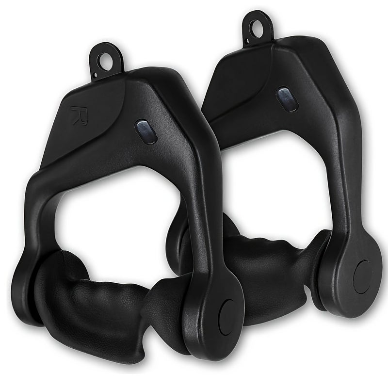 TPE Dual Headed Triceps Rod With Ergonomic D Handle Grip Bar LAT Pull Down Attachment For Gym Muscle Exercise And Strength Training 1 Pair - Image 1