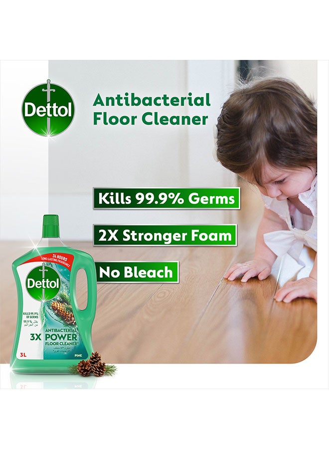 Dettol Pine Antibacterial Power Floor Cleaner Pack Of 2 3Liters - Image 2