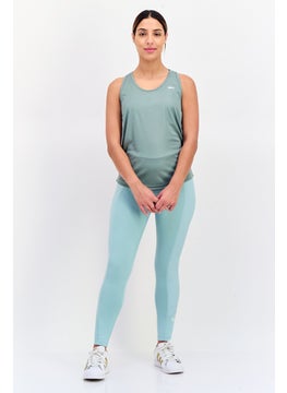 Reebok Women Sportswear Fit Sleeveless Training Tank Top, Slate Green  - Image 4