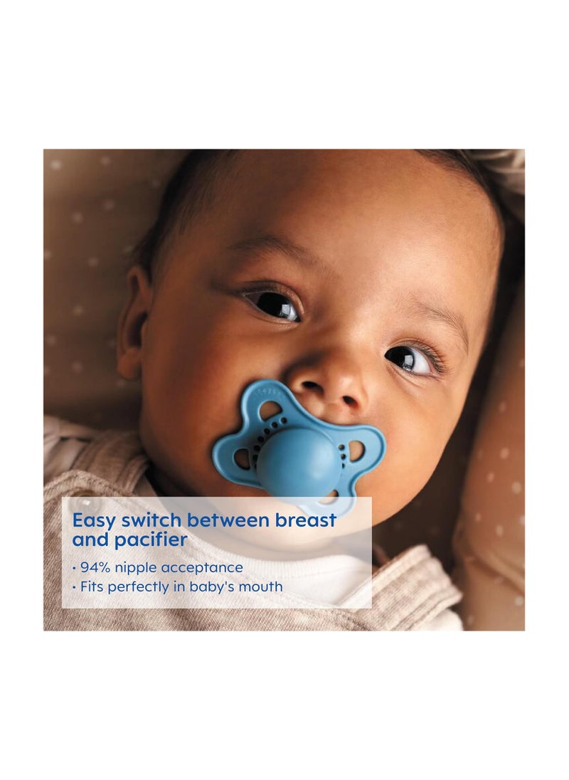 MAM MAM Original Matte Baby Pacifier, Nipple Shape Helps Promote Healthy Oral Development, Sterilizer Case, 2 Pack, 0-6 Months, Girl,2 Count (Pack of 1)  - Image 5