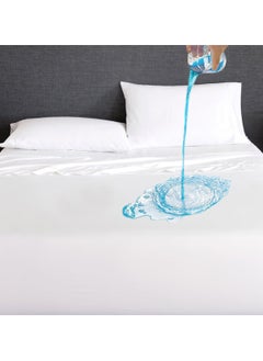 Robust Ultimate Protection Mattress Encasement–Fitted Waterproof Mattress Protector, Soft, Noiseless, Hypoallergenic, Durable With (120x200+30cm) Deep Pocket for a Comfortable Sleep-Single Size