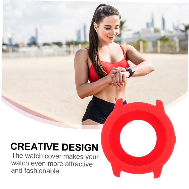 Red Silicone Protective Case Cover for Ls05 Watch Fashionable Design Enhanced Appearance - Image 5