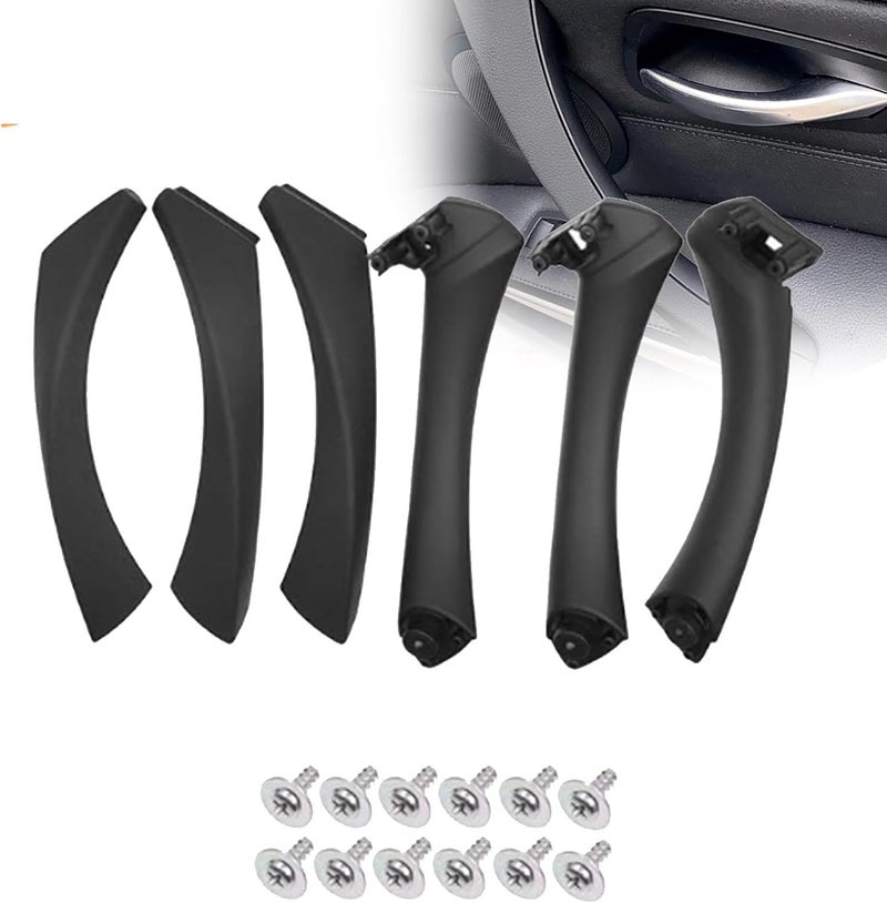 DEMULAX Car Interior Door Handle Trim Cover for BMW E90 E91 - Image 1