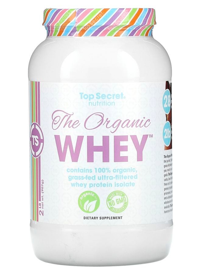 Top Secret Nutrition The Organic Whey Chocolate Fudge Milkshake  2 lb (907 g)