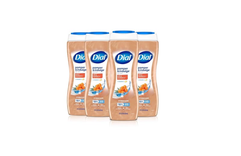 Dial Body Wash Pamper  Indulge Silk  Seaberry 21 fl oz Pack of 4
