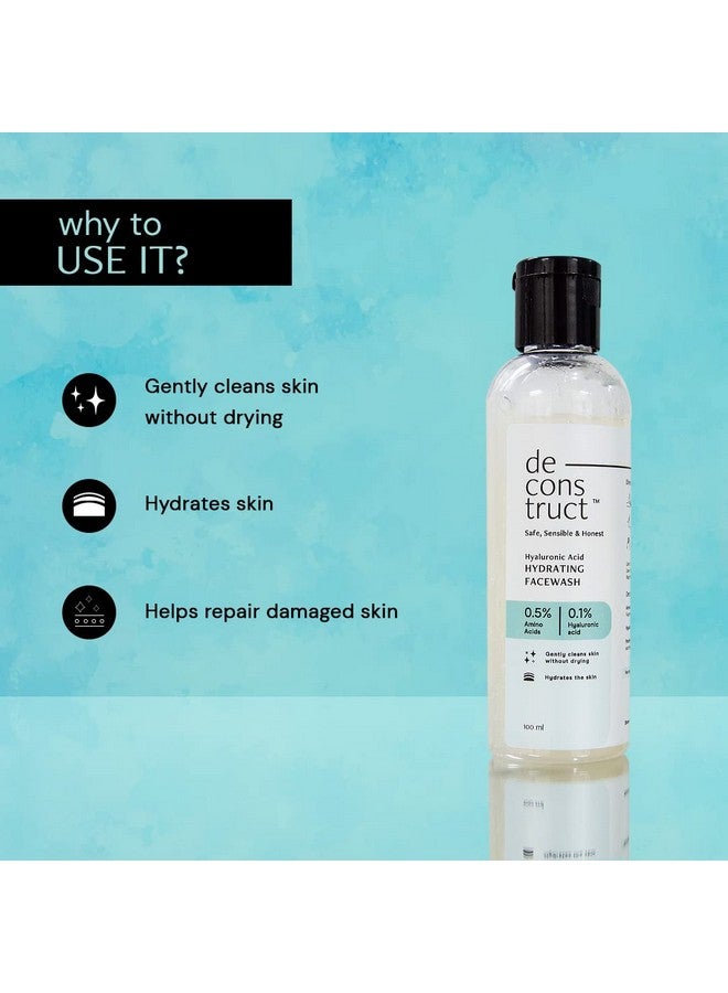 ديكونستركت غسول الوجه المرطب بحمض الهيالورونيك 0.5% أحماض أمينية + 0.1% حمض الهيالورونيك | منظف لطيف | ترطيب | للبشرة الجافة | 100 مل - Image 4