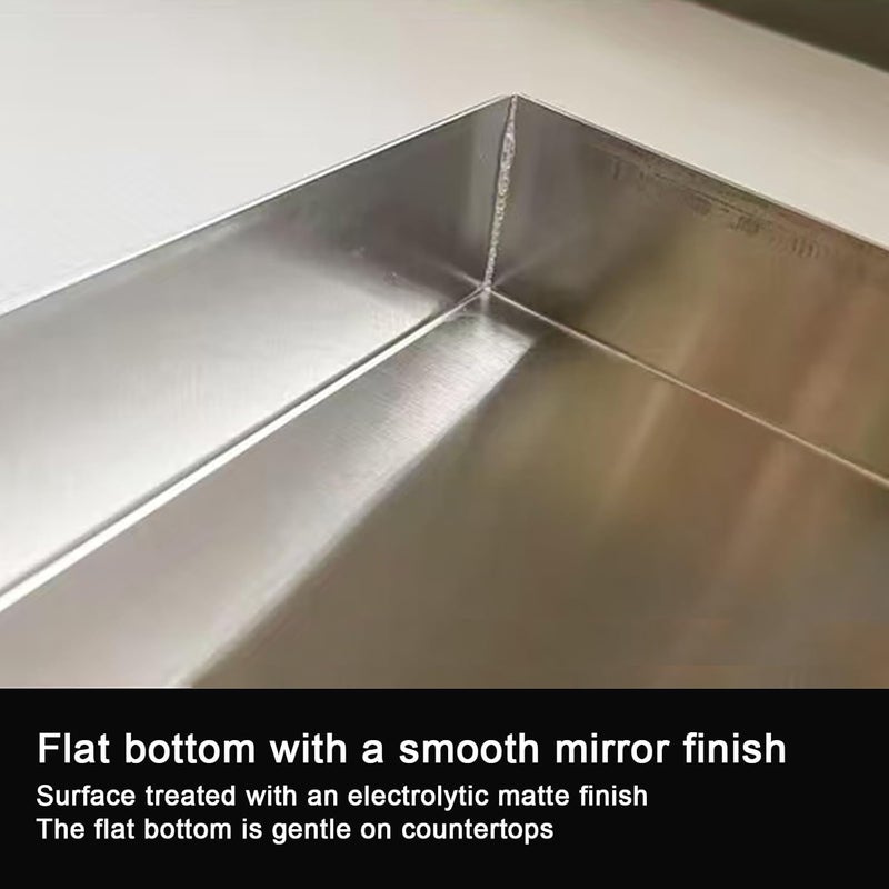 Drain Pan, 201 Stainless Steel Washing Machine Pan, Water Collection Plant Tray, Also Suitable for Vehicle and Grilling Grill(40 * 60cm/16 * 24in) - Image 3