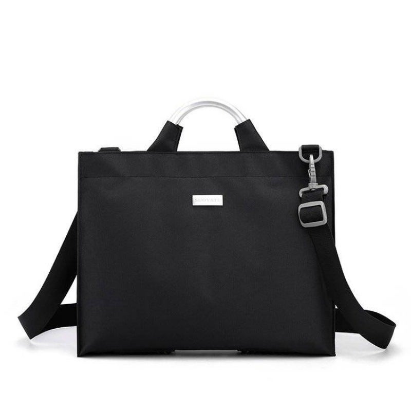 Vertical Handbag Men'S Business Casual Oxford Cloth Bag Men'S Briefcase Nylon Canvas Shoulder Crossbody Men'S Bag - Image 1