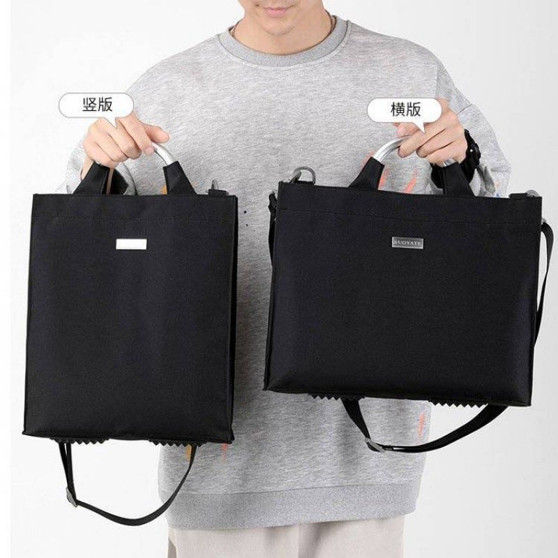 Vertical Handbag Men'S Business Casual Oxford Cloth Bag Men'S Briefcase Nylon Canvas Shoulder Crossbody Men'S Bag - Image 2