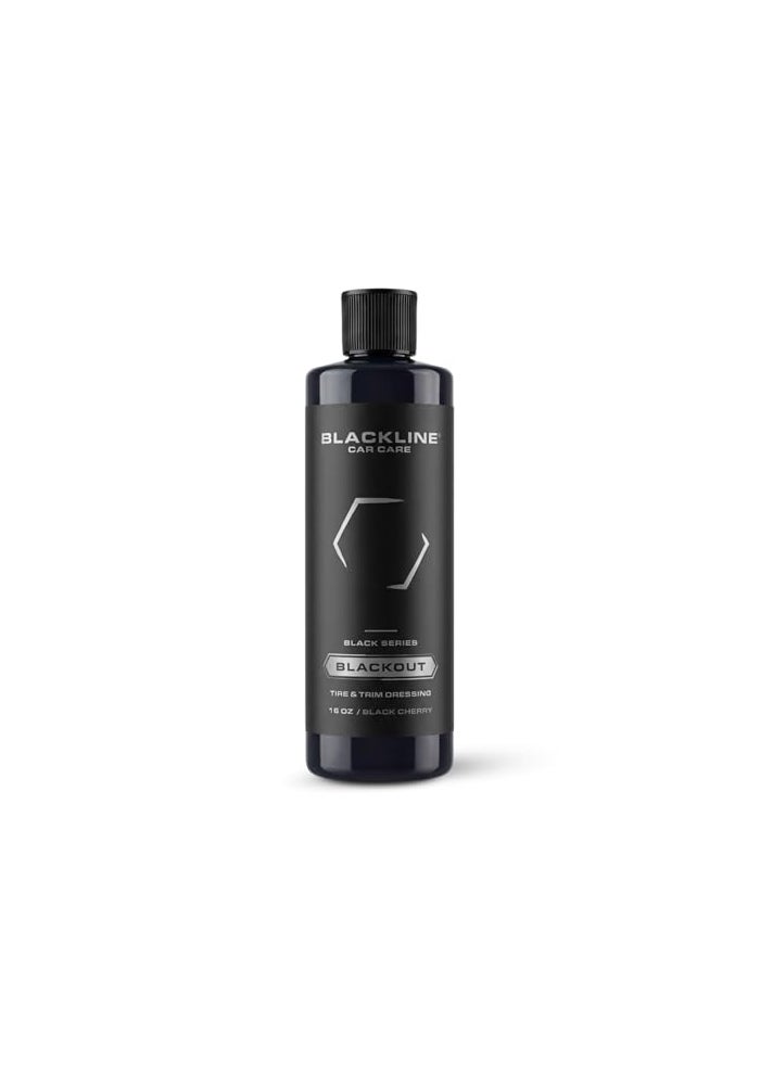 Blackline Car Care Blackout Trim Tire Dressing Best Tire Shine No Sling Formula Water Based Protection for Car Tires Trim Safe for Cars Trucks SUVs More 16 fl oz - Image 1