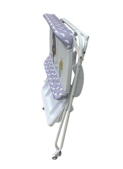 MUMS PLANET 2 in 1 Portable Changing Table for Baby and Baby Bathtub from MUMS PLANET, Foldable Baby Changing Table with Storage, Diaper Changing Station for Nursery, Small Infant Changing Table with Wheels & 3-Level Adjustable Height  - Image 5