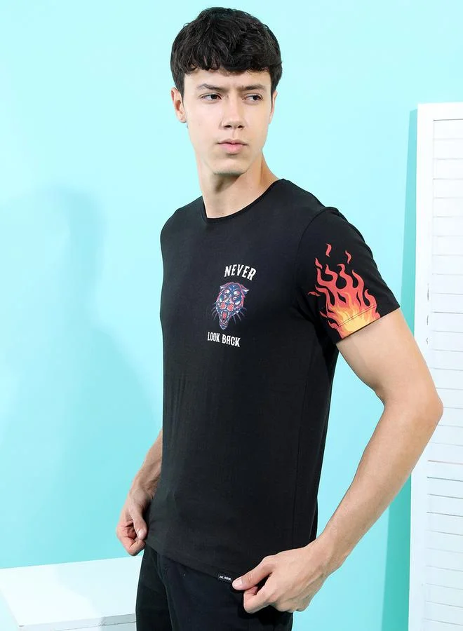 HIGHLANDER HIGHLANDER Graphic Print Slim Fit T-Shirt