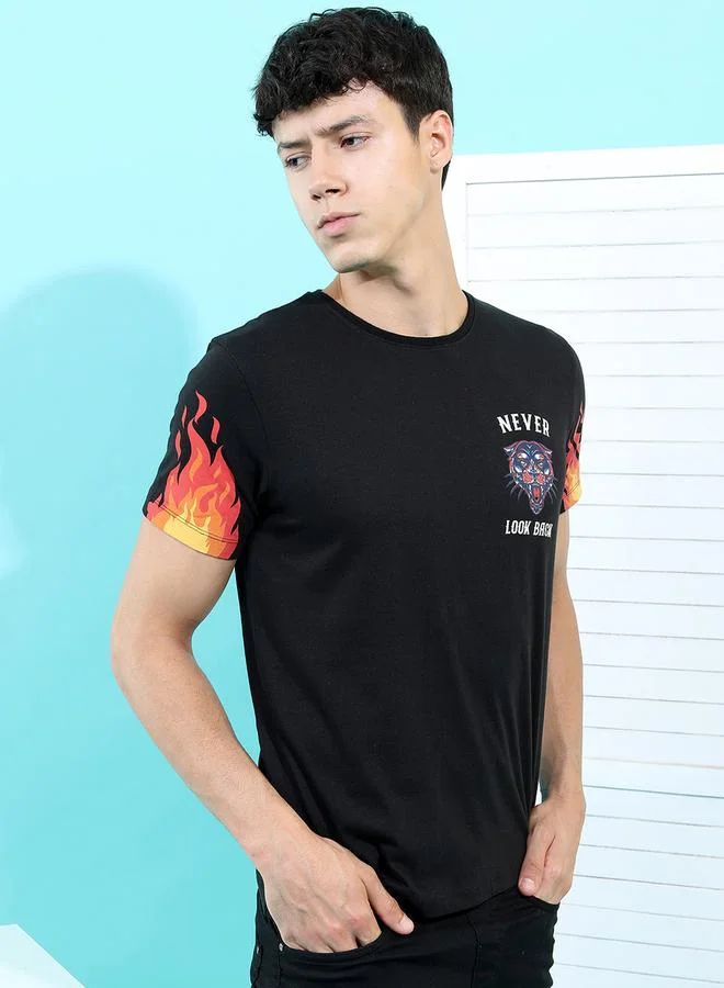 HIGHLANDER HIGHLANDER Graphic Print Slim Fit T-Shirt